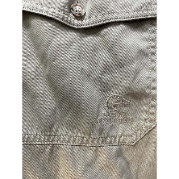 Woolrich John‎ Rich Bros Ducks Unlimited Shirt Men's L Khaki Safari Hunting - Picture 7 of 8
